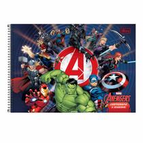 Caderno De Desenho Avengers 80F Tilibra