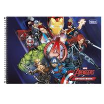 Caderno De Desenho Avengers 80F Tilibra