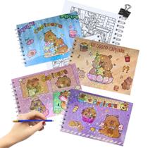 Caderno de Desenho Bobbie Goods Capivara Capa Dura A5 com 100 Folhas