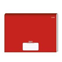 Caderno de Desenho Brochura Capa Dura 96F Stiff Vermelho Jandaia