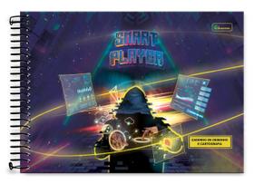 Caderno de desenho Cadersil smart player espiral 80 folhas Caderno de desenho Cadersil smart player espiral 80 folhas