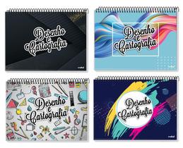 Caderno De Desenho Capa Dura 60 Folhas C/ Espiral Horizontal - Credeal