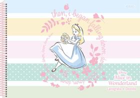 Caderno De Desenho Capa Dura Alice in Wonderland 60 Folhas Caderno De Desenho Capa Dura Alice in Wonderland 60 Folhas