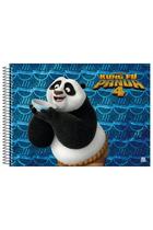 Caderno de Desenho Capa Dura Sem Margem 60 Folhas - Kung Fu Panda