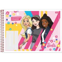 Caderno de Desenho Capa Flexivél Barbie - Foroni