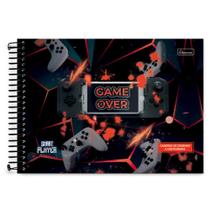 Caderno de Desenho/Cartografia 80 fls Player Gamer Cadersil Caderno de Desenho/Cartografia 80 fls Player Gamer Cadersil
