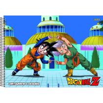 Caderno De Desenho Cd Espiral 60fls Drag Ball Capas Sortidas