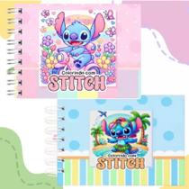 Caderno De Desenho Colorir Stitch Infantil Menina Menino Papelaria Divertido