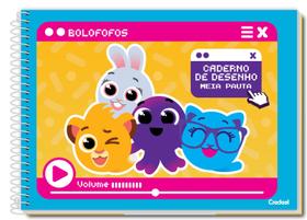 Caderno de desenho Credeal bolofofo 275x200mm 80 folhas