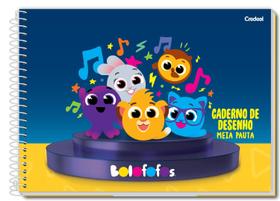 Caderno de desenho Credeal bolofofo 275x200mm 80 folhas