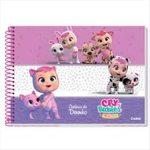 Caderno de desenho Credeal cry babies 275x200mm 80 folhas