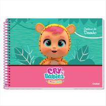 Caderno de desenho Credeal cry babies 275x200mm 80 folhas