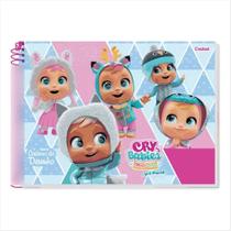 Caderno de desenho Credeal cry babies 275x200mm 80 folhas
