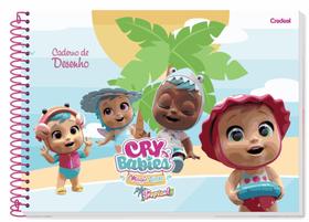 Caderno De Desenho Cry Babies Capa Dura 80 Folhas Credeal