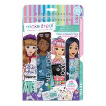 Caderno de desenho de moda Make It Real City Style Girls 8+
