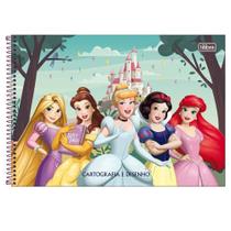 Caderno de Desenho e Cartografia 80 Fls Princesas Tilibra Caderno de Desenho e Cartografia 80 Fls Princesas Tilibra