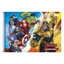 Caderno de Desenho e Cartografia 80 Folhas da Marvel Tilibra