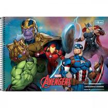 Caderno de Desenho e Cartografia Avengers (Vingadores) 80 Folhas - Tilibra