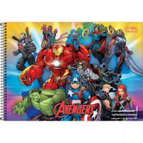 Caderno de Desenho e Cartografia Avengers (Vingadores) 80 Folhas - Tilibra