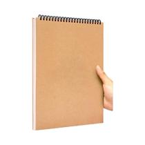 Caderno de Desenho Espiral 160gsm - 30 Folhas (60 Páginas) para Aquarela e Esboços