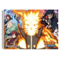 Caderno De Desenho Espiral C/ Adesivo 60fls Naruto