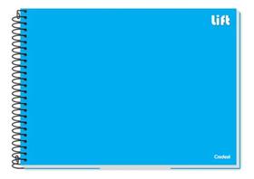 Caderno de desenho espiral lift c/80fls credeal - azul