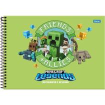 Caderno de Desenho Espiral Minecraft - Foroni Caderno de Desenho Espiral Minecraft - Foroni