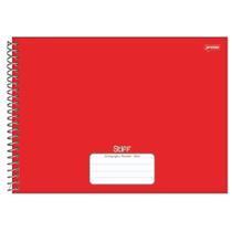Caderno de Desenho Espiral Stiff 80 folhas Vermelho Jandaia