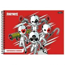 Caderno de desenho Foroni fortnite cartas espiral 96 folhas