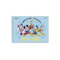 Caderno De Desenho Mickey e Amigos Disney 80 Folhas
