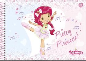 Caderno De Desenho Moranguinho 60 Folhas - PRETTY PIROUETTE - ANIMATIVA Caderno De Desenho Moranguinho 60 Folhas - PRETTY PIROUETTE - ANIMATIVA