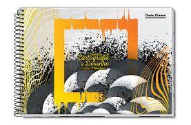 Caderno de desenho Pauta Branca escala milimétrica laranja 60 fls Caderno de desenho Pauta Branca escala milimétrica laranja 60 fls