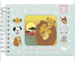 Caderno de Desenho Smart com 30 Adesivos e 48 folhas para Colorir Disney Classics