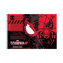 Caderno de Desenho Tilibra Homem Aranha Game 80Fls 275x200mm Capa Dura