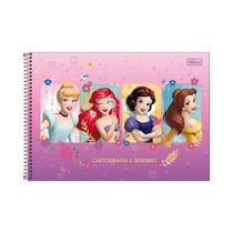 Caderno de Desenho Tilibra Princesas 80Fls 275x200mm Capa Dura