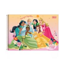 Caderno de Desenho Tilibra Princesas 80Fls 275x200mm Capa Dura