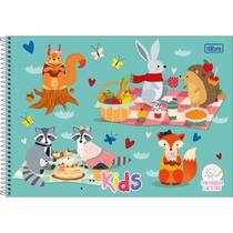 Caderno de desenho Tilibra sapeca kids espiral 48 folhas