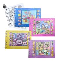 Caderno de Desenho TURMA Urso Monster Capa Dura A5 com 48 Folhas 180g XLS BF-003