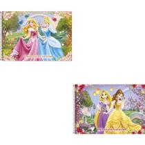 Caderno de Desenho UNIV Capa Dura Princesas 80 Folhas Caderno de Desenho UNIV Capa Dura Princesas 80 Folhas