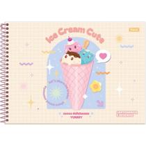 Caderno de Desenho Universitário Capa Dura Sugar RUSH 80 Folhas (pacote com 5 Unidades)