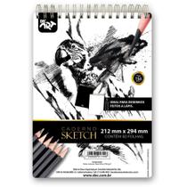 Caderno de Desenho Universitário Sketchbook Técnico 50 Folhas 150G Caderno de Desenho Universitário Sketchbook Técnico 50 Folhas 150G