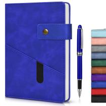 Caderno de Diário A5 Forrado em Couro - 200 Páginas com Caneta Caderno de Diário A5 Forrado em Couro - 200 Páginas com Caneta