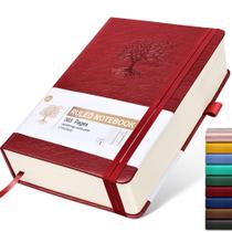 Caderno de diário forrado Ansopu 365 páginas em couro de capa dura A5