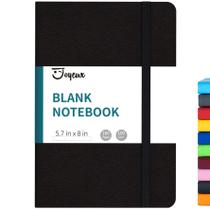 Caderno de diário JOYEUX A5 160 páginas 100gsm capa dura preta