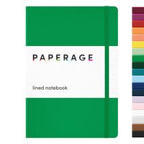 Caderno de diário, PAPERAGE, forrado, 160 páginas, verde, 14x21cm