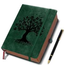 Caderno de diário ZXHQ A5 de 360 páginas com caneta e bolso interno Caderno de diário ZXHQ A5 de 360 páginas com caneta e bolso interno