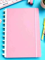 Caderno de Disco 10 Matérias Infinito Sistema Inteligente Coleção Clássico Color - Delicado Rosa - Amor Infinito Cadernos