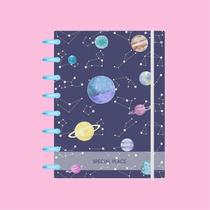 Caderno de Disco 10 Matérias Infinito Sistema Inteligente Coleção Special Place - Planets