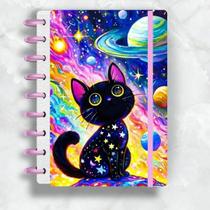 Caderno de disco black kitty (gatinho preto) 11 discos - soul disc Caderno de disco black kitty (gatinho preto) 11 discos - soul disc