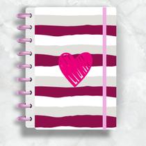 Caderno de disco coração rosa - soul disc Caderno de disco coração rosa - soul disc